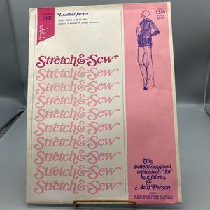 UNCUT Vintage Sewing PATTERN Stretch and Sew 1090 by Ann Person, Ladies 1975